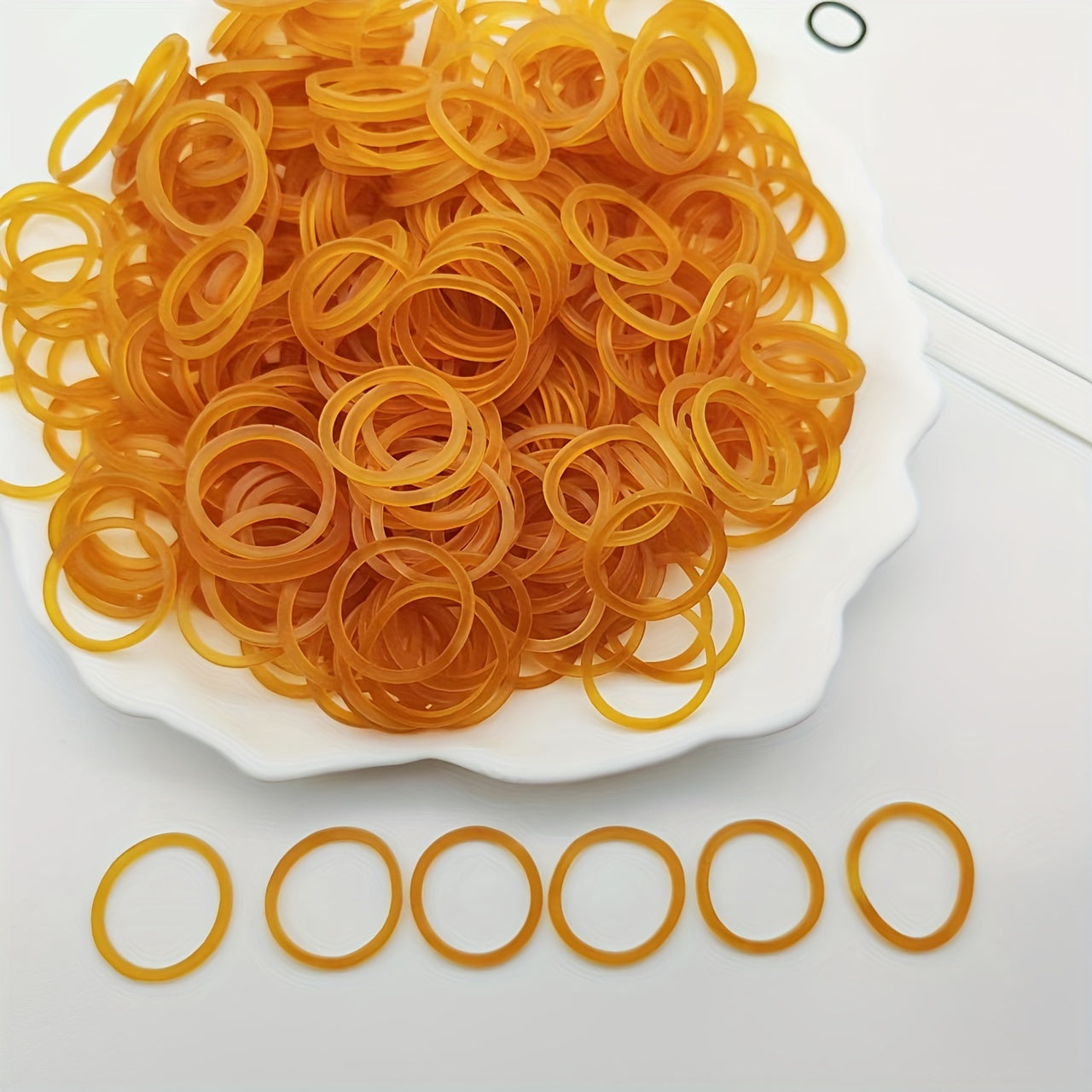 Yellow Rubber Band Binding Office Supplies 8cm Inner Diameter