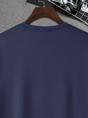 Snake & Cup Print Men's Comfy T shirt Active Breathable Tee Outdoor Summer
