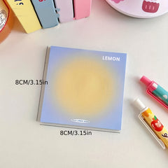 Egg Yolk Smudge Sticky Note Gradient Stickable Sticky Note Sticker
