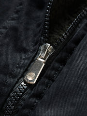 Men's Fleece Jacket Stand Collar Warm Winter Coat