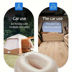 Inflatable Bed Pillow Air Cushion Bed For Car Travel & Camping
