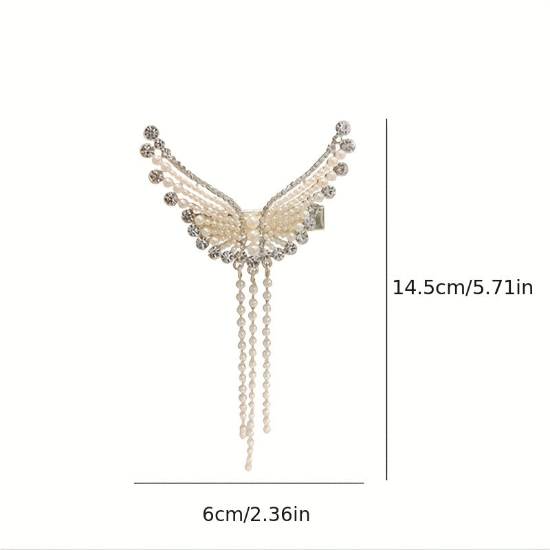 Angel Wings Tassel Hair Clips for Women and Girls