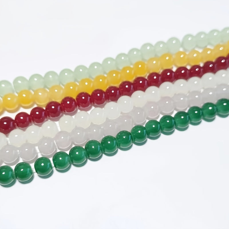 98pcs Crystal Round Beads Bracelet Bangle Jewelry Making Accessories