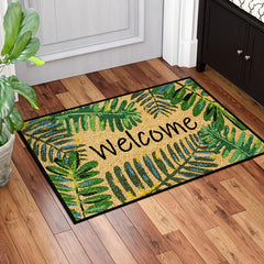 Non-slip Shaggy Fluffy Welcome Door Mat for Indoor/Outdoor Use