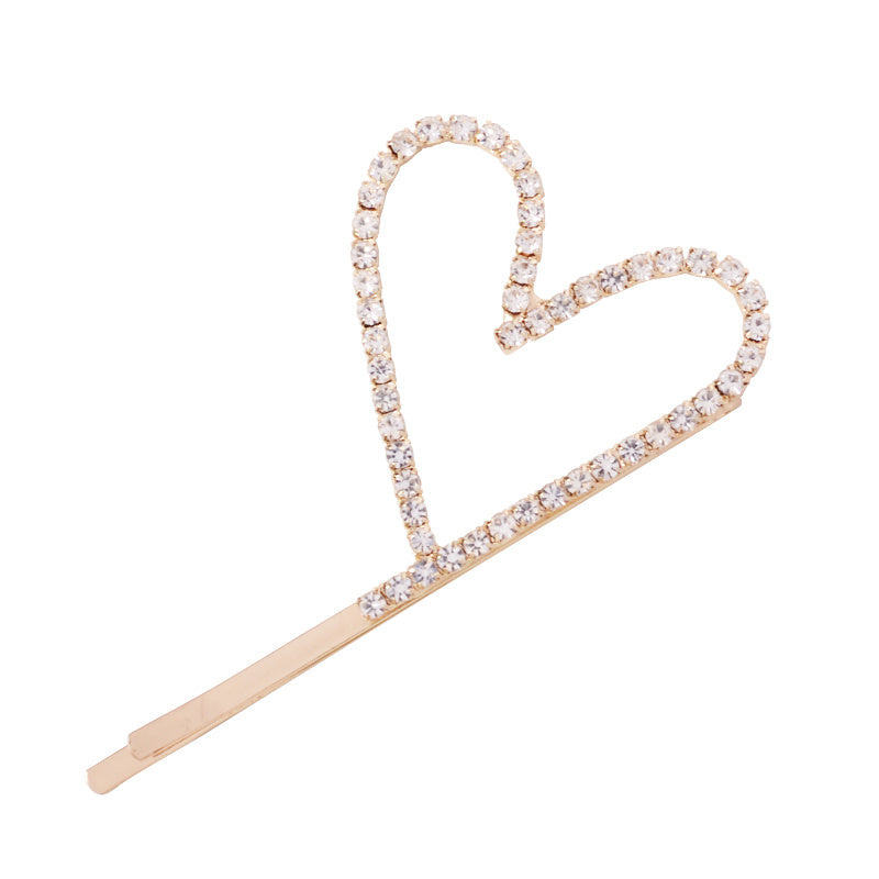 Rhinestone Hairclip Metal Alloy Hairpin Barrette for Party Prom Wedding