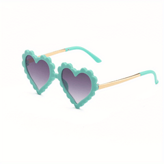 Cartoon Heart Frame Sunglasses UV Protection for Girls and Boys