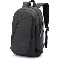 Anti Theft Laptop Backpack with USB Charging Port Slim Waterproof College School