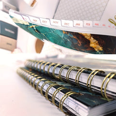 A5 Spiral Schedule Book Planner Weekly Monthly Annual Calendar Notepad