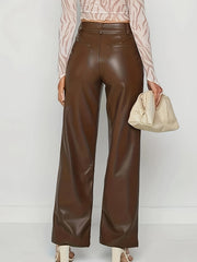  High Rise Wide Leg Trousers