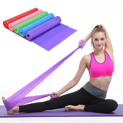 Natural Latex Rubber Yoga Pilates Resistance Bands for Fitness