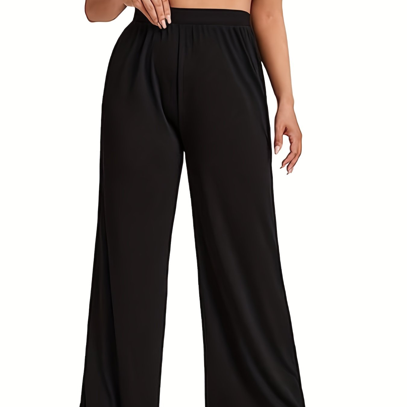  Women's High Waist Wide Leg Trousers