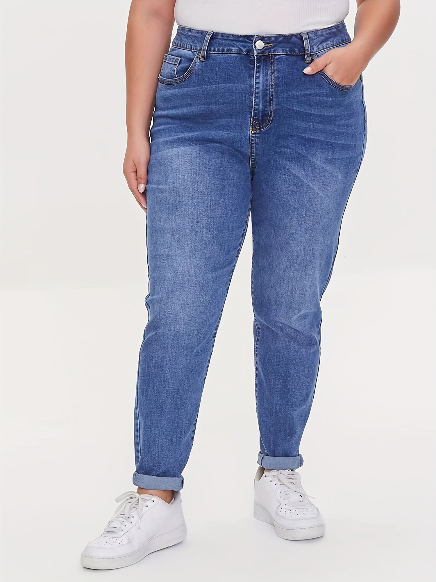  High Rise Stretch Skinny Jeans