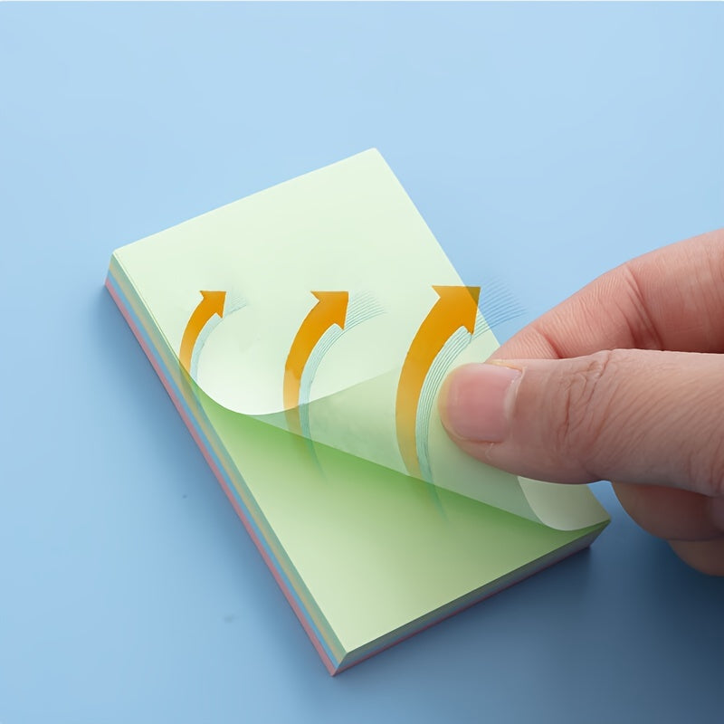 5 Pack 400 Sheets Sticky Notes 7.5 x 8cm Easy Post For School Office