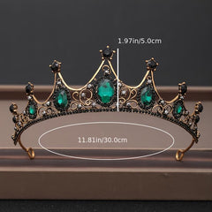 Baroque Rhinestones Crystal Tiaras Bride Wedding Crown
