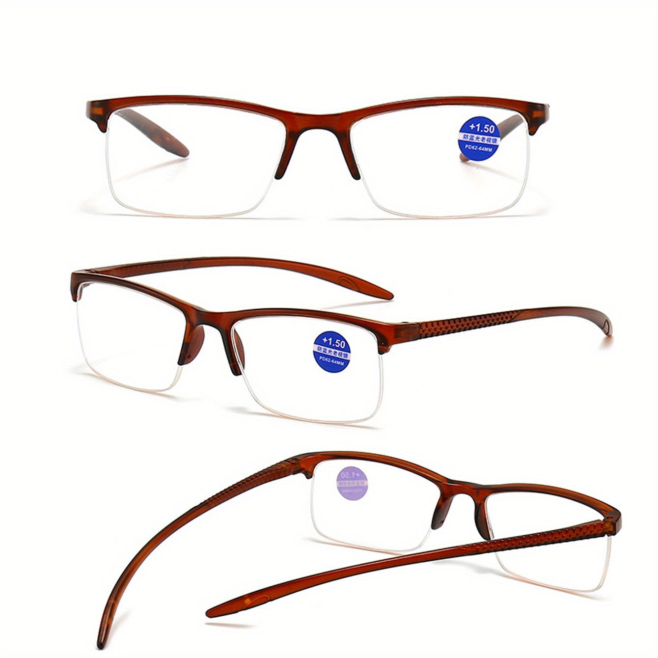 Square Readers Anti Eyestrain Presbyopic Glasses For Women Men