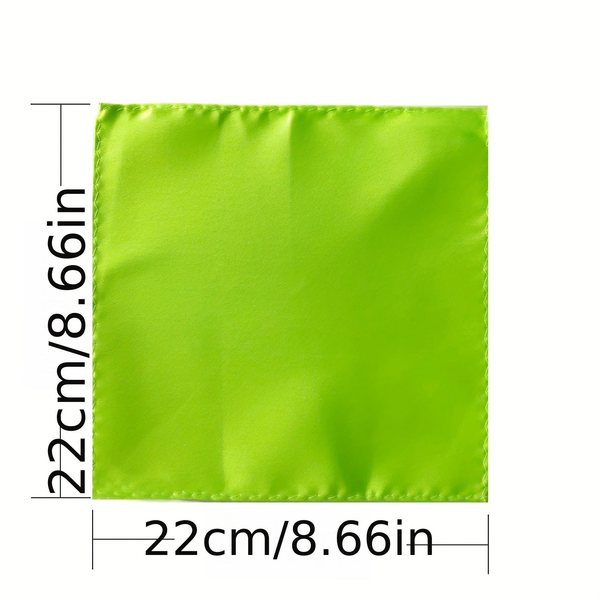 26-Piece Men's Solid Satin Pocket Square Handkerchief Set For Wedding Party