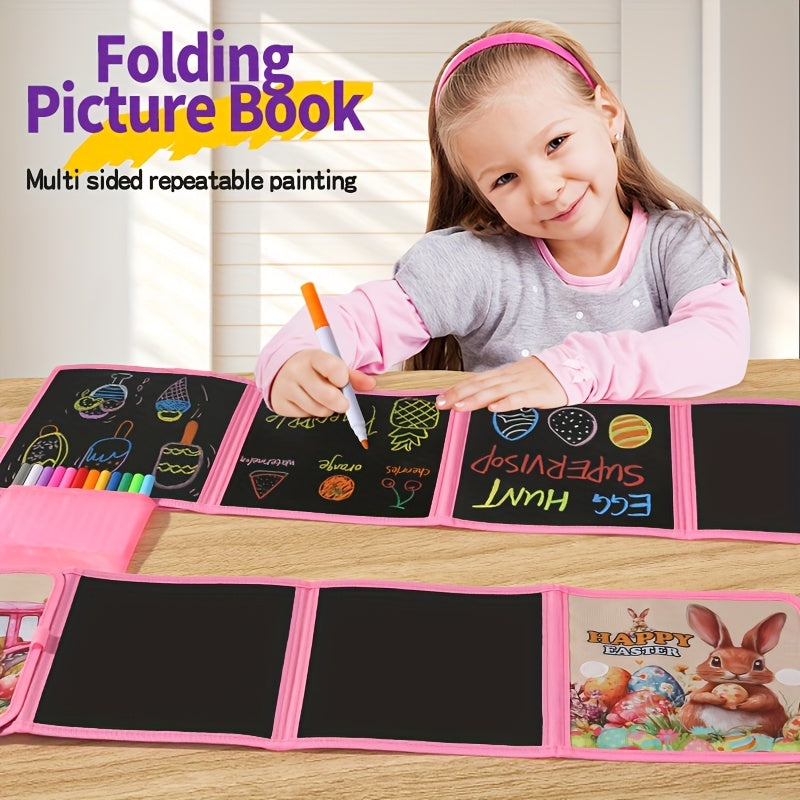 Blackboard Picture Book Cartoon Rabbit Colorful Writing Training