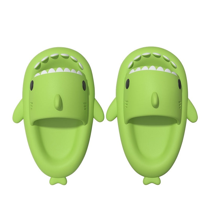 QYA Novelty Shark Slippers Cloud Slides Couple Anime Lightweight Non Slip Shoes