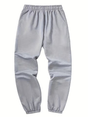 Yellow V Print Men's Drawstring Pocket Sweatpants