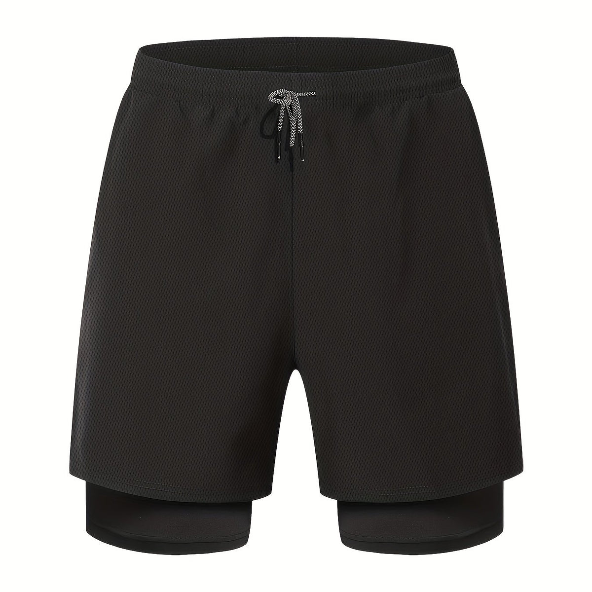 HOPLYNN Men's Running Shorts with Zipper Pocket Gym Workout