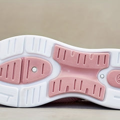 Women's Breathable Knit Slip On Sneakers Lightweight Outdoor Shoes