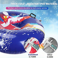 Inflatable Skiing Circle Snow Sled 47inch 119 Coldproof Thickened PVC Material