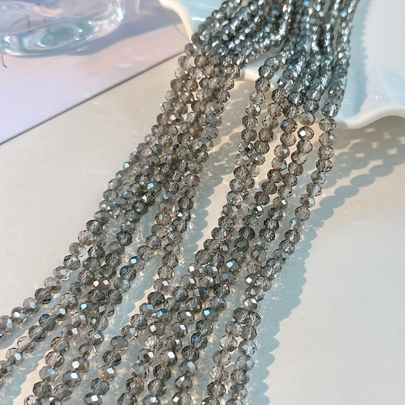 3mm 8mm Grey Crystal Beads for DIY Jewelry