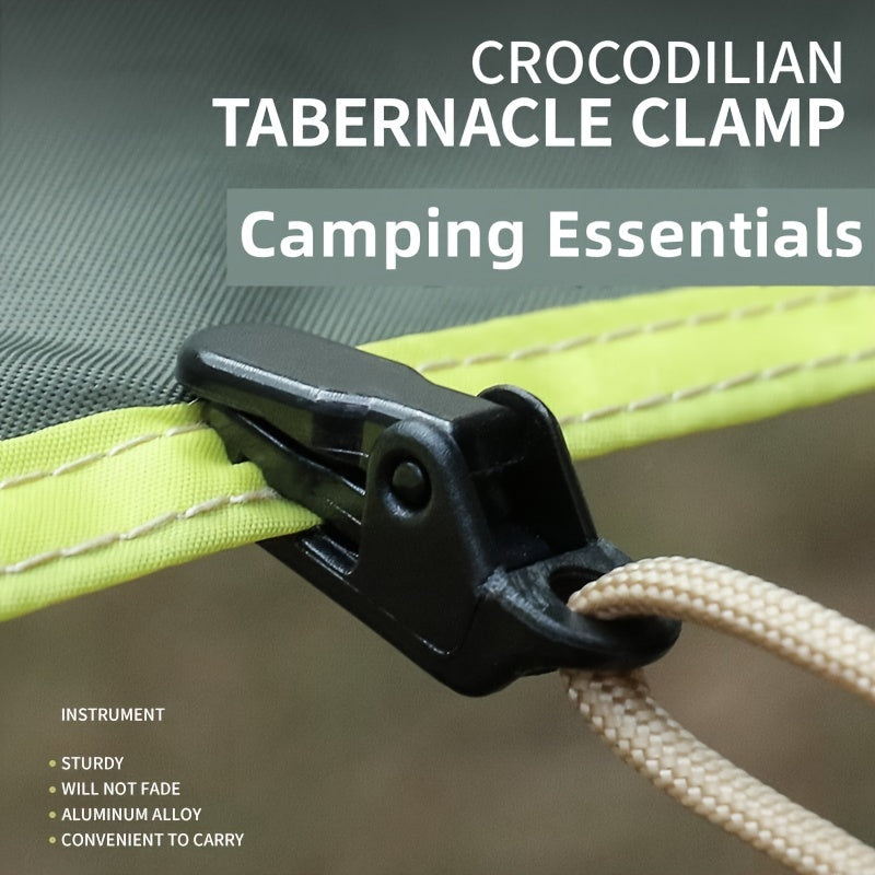 4pcs Crocodile Tent Clips Heavy Duty Snaps for Camping Accessories