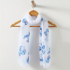 Chiffon Scarf Shawl Lightweight Breathable Versatile Wrap