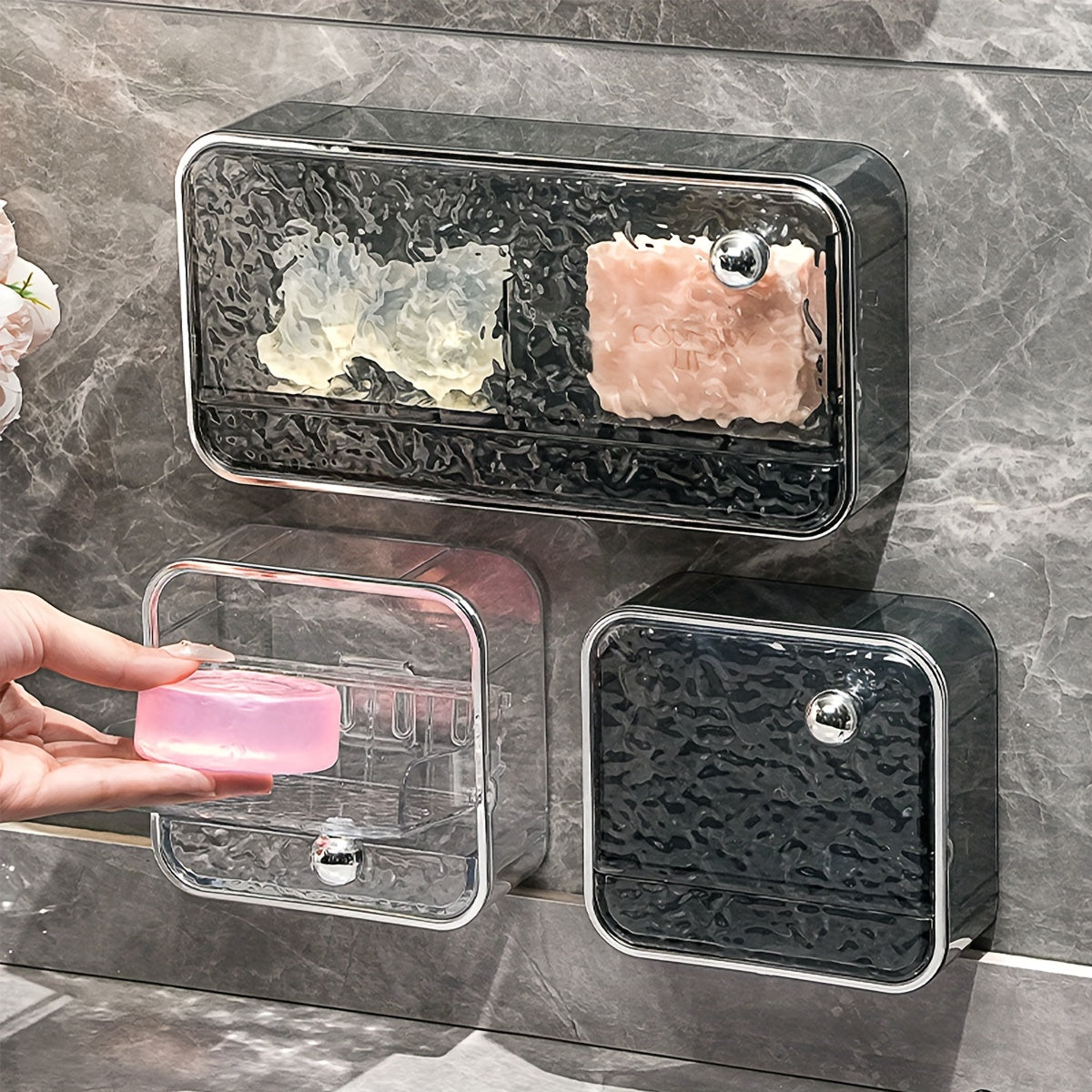 Soap Box Punch Soap Box Wall mounted Household Drain Storage Soap Storage Rack