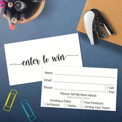 50pcs 5.08 Student Reward Raffle Ticket Form Blank Enrollment Competition
