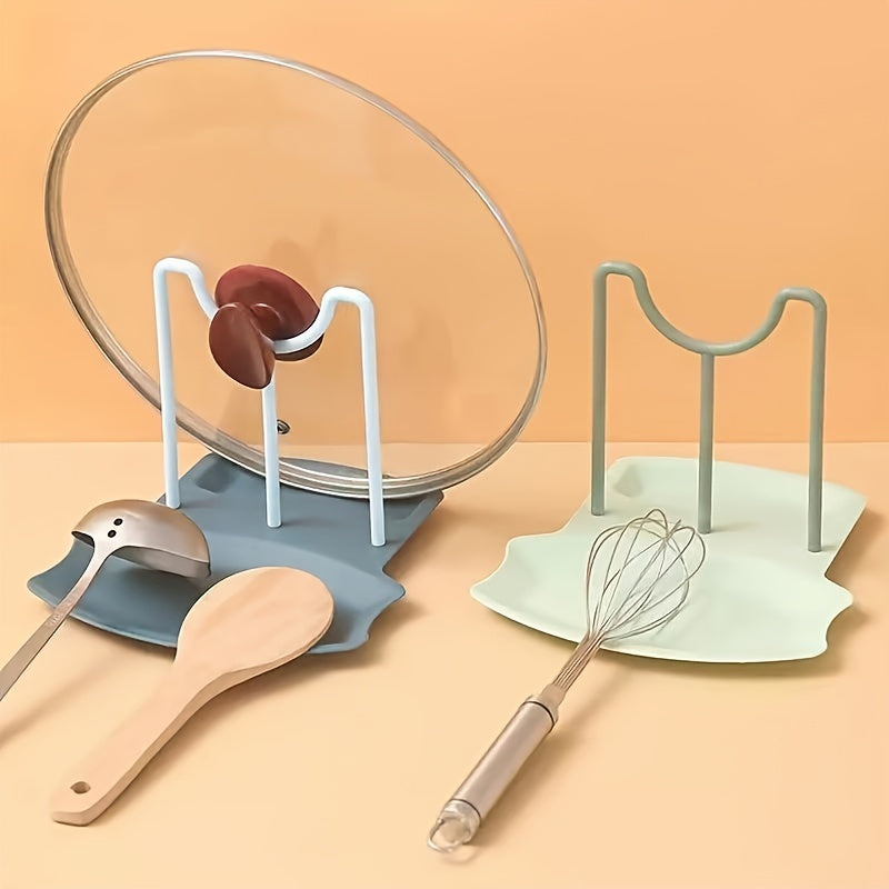 Detachable Pot Lid Organizer Rack Spoon Rest Pots & Pans Holder