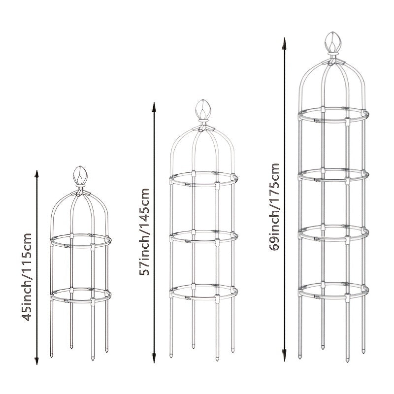 Garden Obelisk 25 10in Iron Pipe Climbing Vine Flower Rack