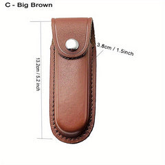 Leather Sheath Holder for Flashlights and Camping Gear
