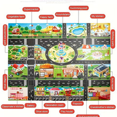 City Playhouse Adventure Map Toy Set for Kids