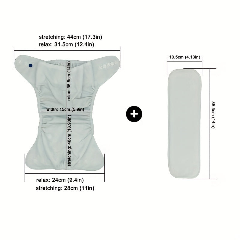 Breathable Diaper Pants & Microfiber Pad Set for Baby Training Pants