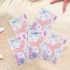 10pcs Pink Mermaid Fish Tail Party Bags