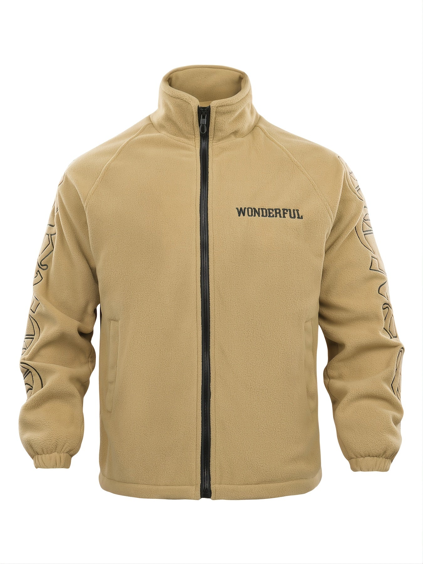 Men's Polar Fleece Stand Collar Jacket