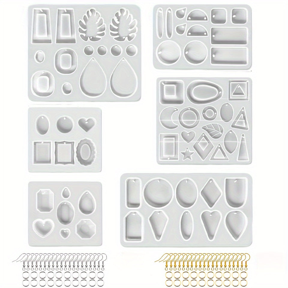86Pcs DIY Jewelry Earrings Pendant Making Silicone Molds Kit