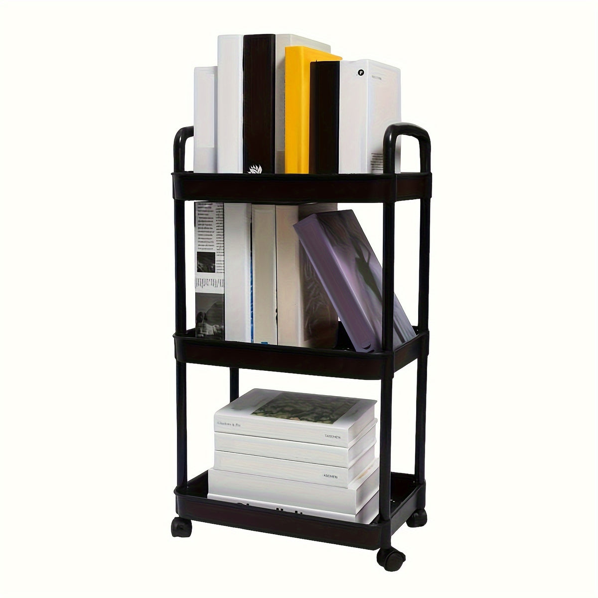 Portable 3-Layer Storage Cart for Office and School Supplies