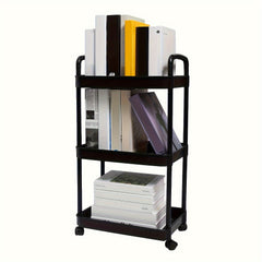 Portable 3-Layer Storage Cart for Office and School Supplies