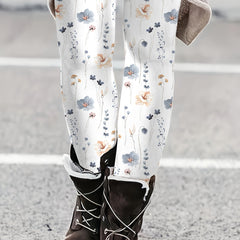  High Rise Floral Print Leggings