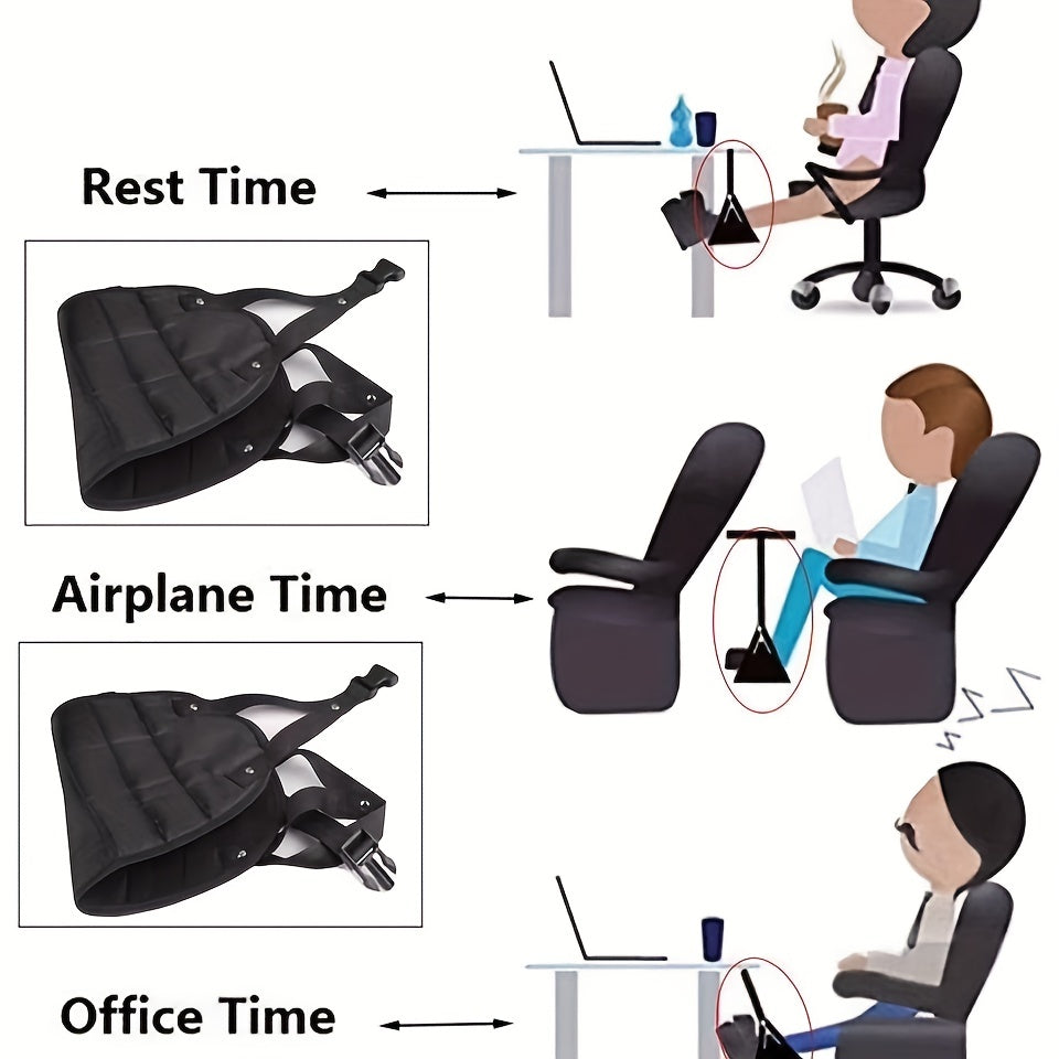 Travel Foot Rest Hammock for Airplane High Speed Rail Car Office Use