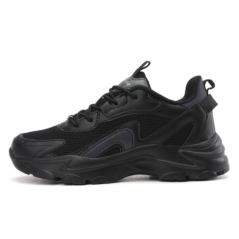Mesh Breathable Chunky Sneakers Lace Up Sport Shoes
