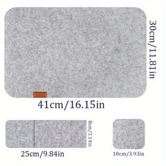 12pcs Felt Meal Cushion Set Nordic Style Table Decoration Mat
