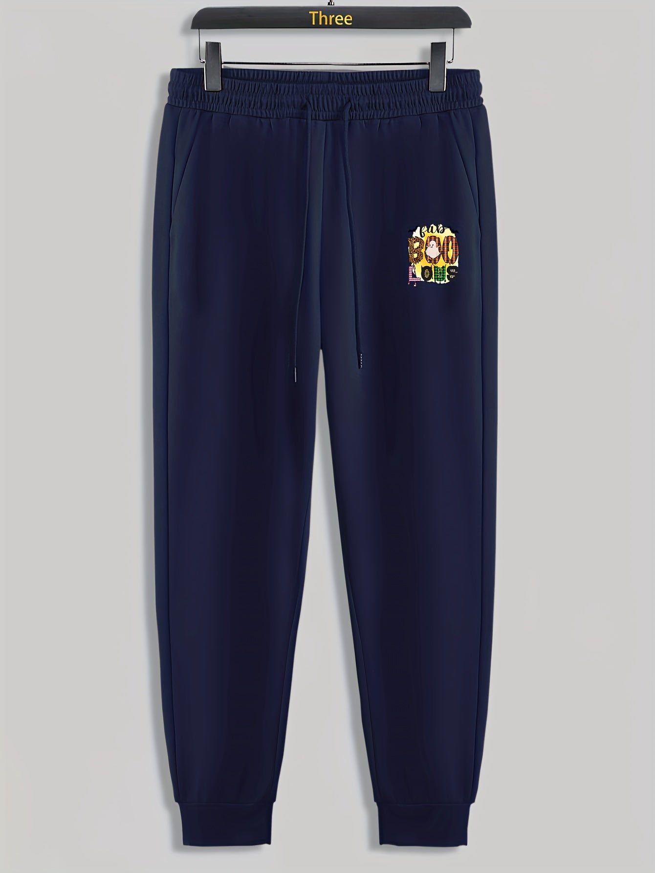 Boo Ghost Men's Drawstring Sweatpants for Spring Autumn