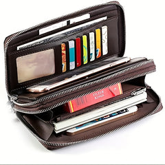 Men's Business Long Wallet Clutch Bag Handbag Phone Bag