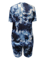  Tie Dye Tee & Shorts Two Piece Set