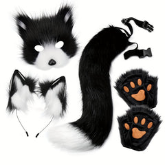 Funky Fox Costume Set for Halloween 5pcs Animal Cosplay Accessories
