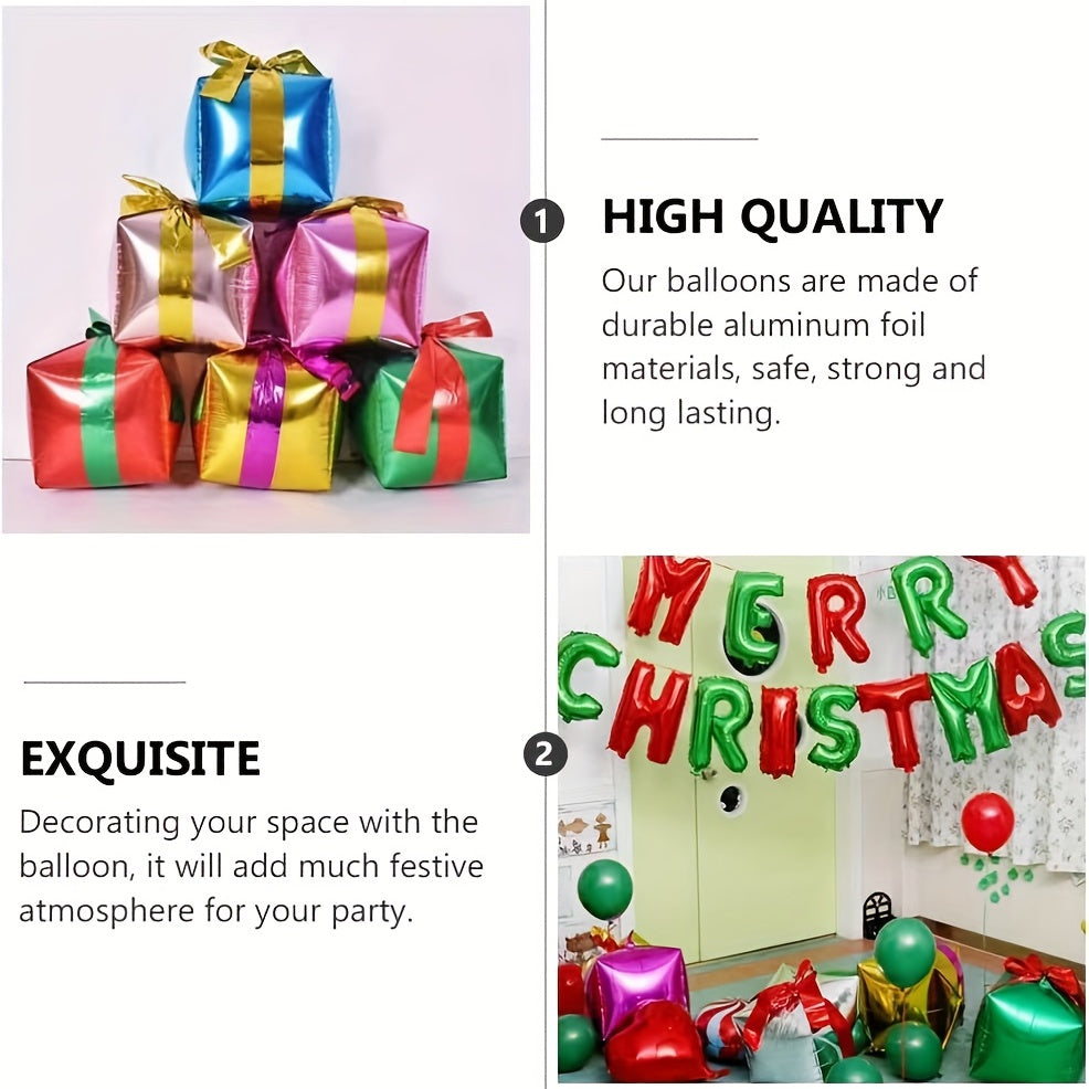 2pcs 22 inch Christmas Gift Boxes Balloon Party Decoration